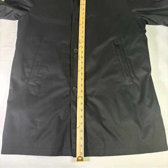 Gianfranco Ruffini Italy Men’s Reg. M Full Zip-Button Lined Over Coat Black. - Picture 4 of 12